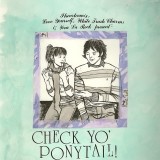 Original Illustration for a Check Yo' Ponytail Flyer.