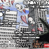 Flyer for the 1st Sunday Funday. Final Design by The Cobrasnake.
