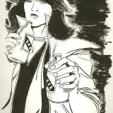 Original Art of Chrissie Hynde for a Fantagraphics Comix Interview Book