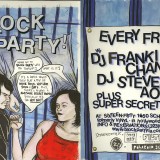 Original Art Work for short lived LA party 'Block Party'